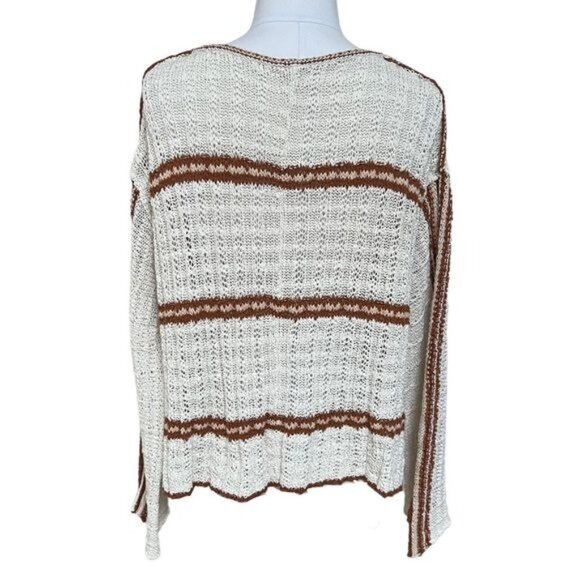 Free People Marina Bay Sweater in Natural Motif, Size Small EUC - Picture 13 of 16